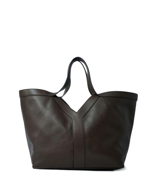 Saint Laurent Black Y Large Leather Tote Bag