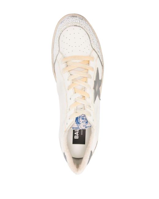 Sneakers con applicazione di Golden Goose Deluxe Brand in White da Uomo