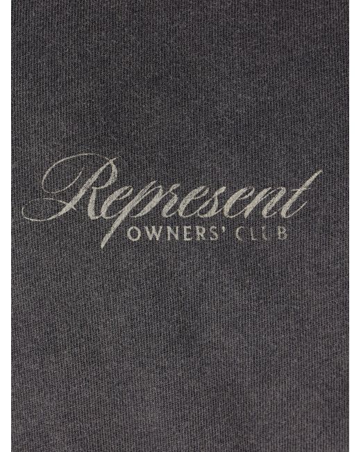 Represent Gray Owners Club Script T-Shirt for men