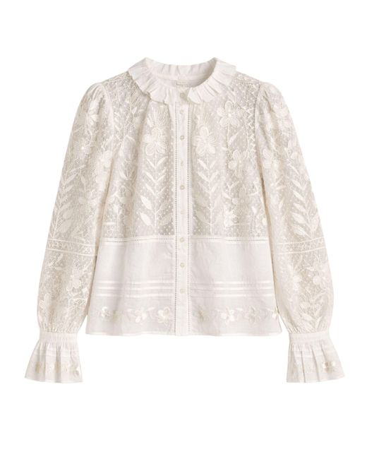 Antik Batik White Carioca Blouse