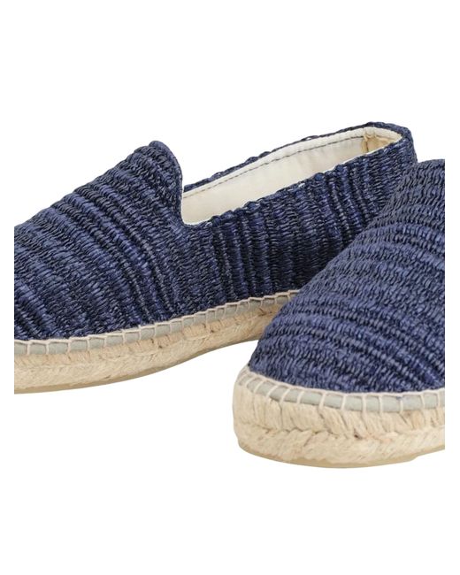 Manebí Blue Woven-Effect Espadrilles for men