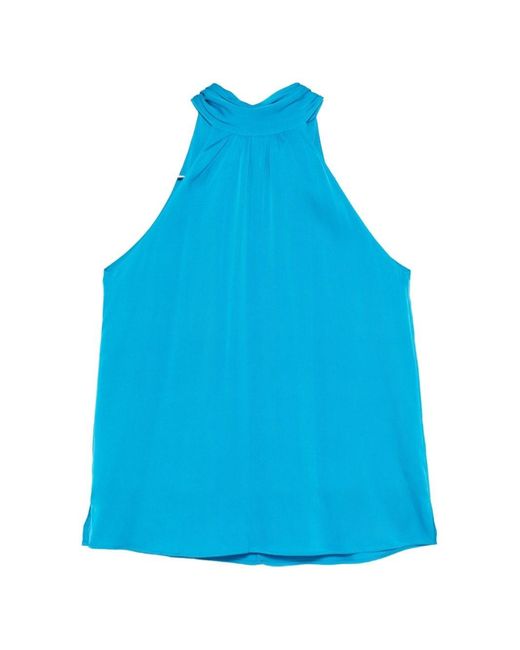 Silk95five Blue Villette Silk Top