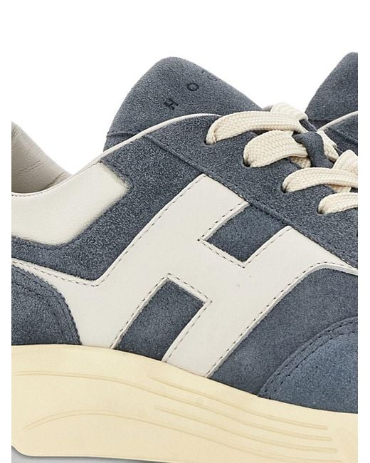Hogan Blue Hyperlight Leather Sneakers for men
