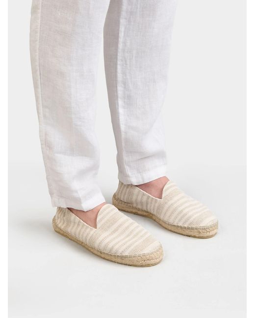 Manebí White Cotton Espadrilles for men