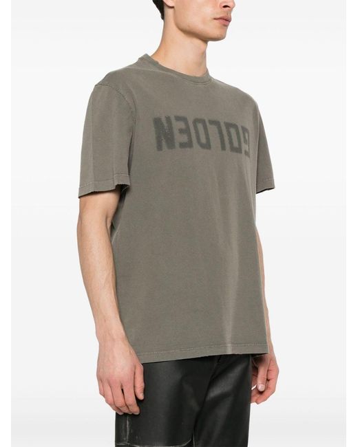 Golden Goose Deluxe Brand Gray T-Shirt Golden for men