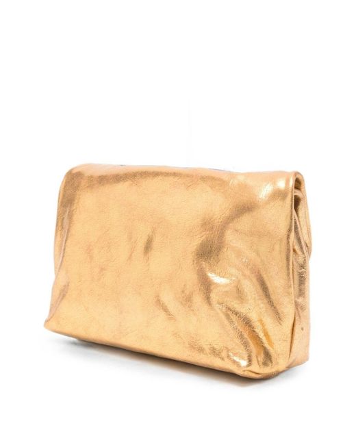 Cortana Natural Delhi Small Leather Clutch