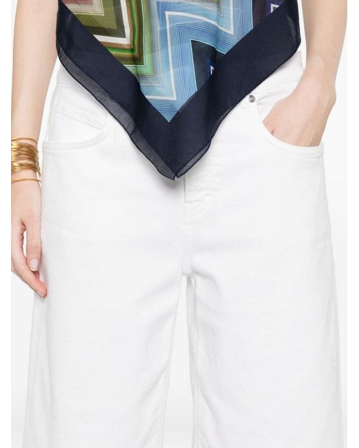 Closed White Cotton Bermuda Shorts