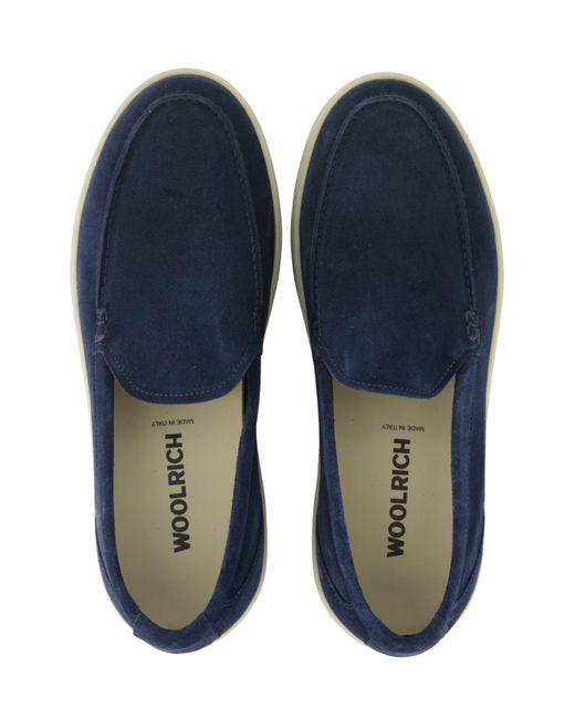 Woolrich Blue Double Ut Slip.On Moccasin for men