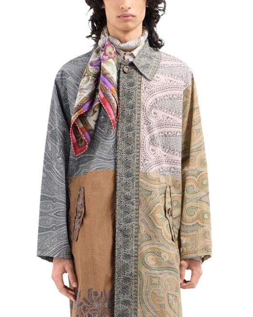 Pierre Louis Mascia Pink Printed Silk Scarf