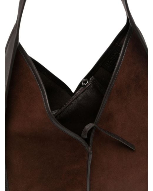 Hereu Brown Calella Leather Hobo Bag