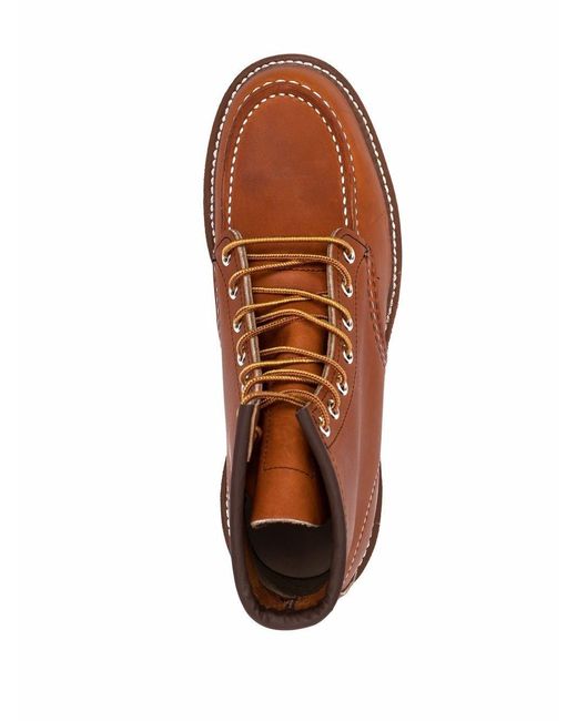 Red Wing Brown Wing Shoes Classic Moc Toe Oro Boots for men