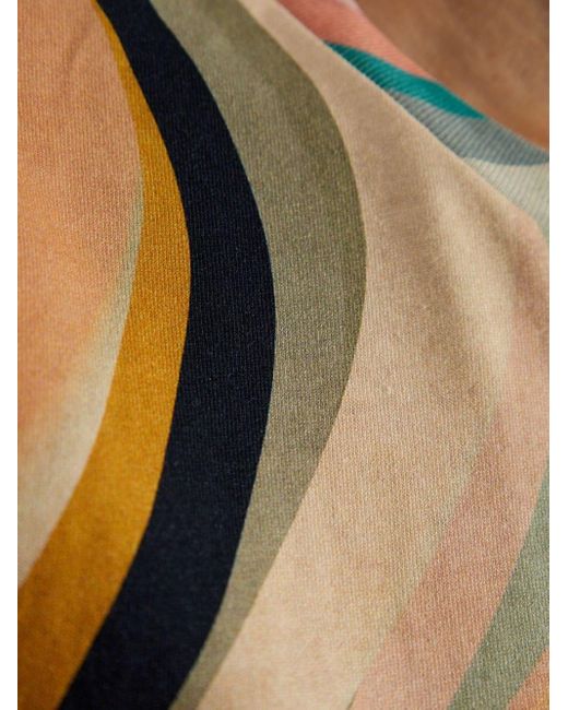 Paul Smith Blue New Swirl Cotton T-Shirt