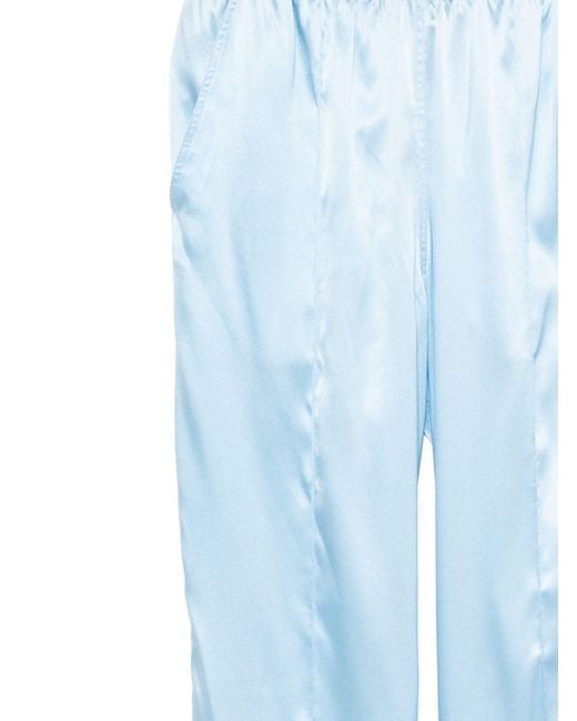 Tom Ford Blue Pajama Silk Trousers