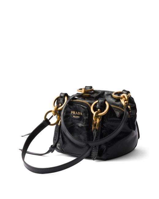 Borsa Dangle Mini di Prada in Black