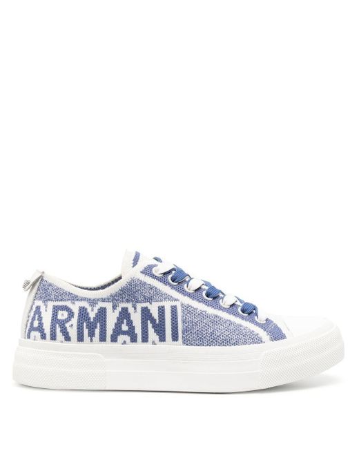 Emporio Armani White Sneakers With Logo