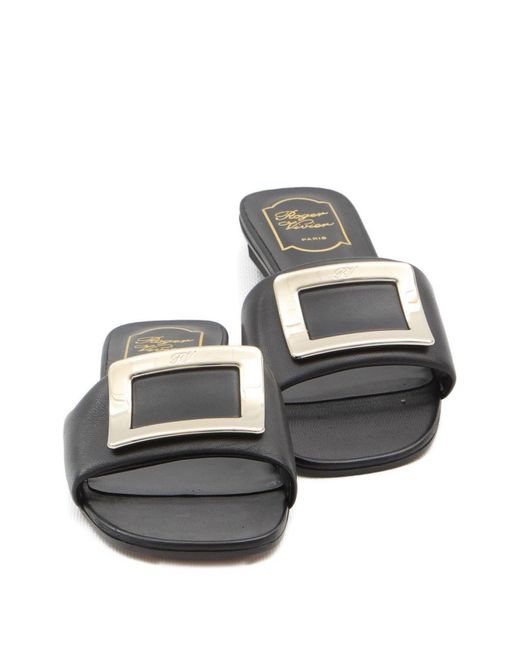Roger Vivier White Leather Sandals