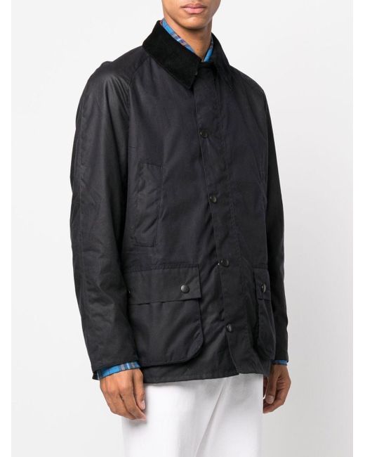 Barbour Black Ashby Waxed Jacket for men
