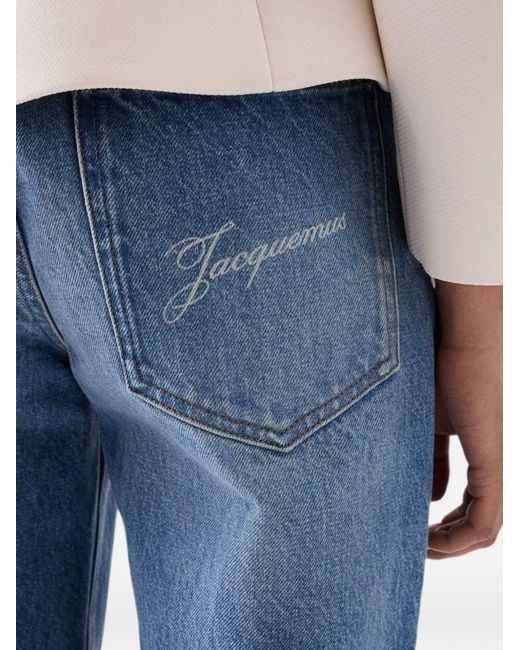 Jacquemus Blue Wide-Leg Denim Jeans