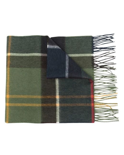 Barbour Green Tartan Scarf Carrbridge for men