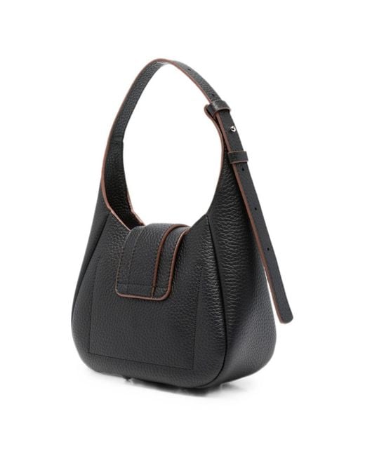 Hogan Black Trend Mini Leather Hobo Bag