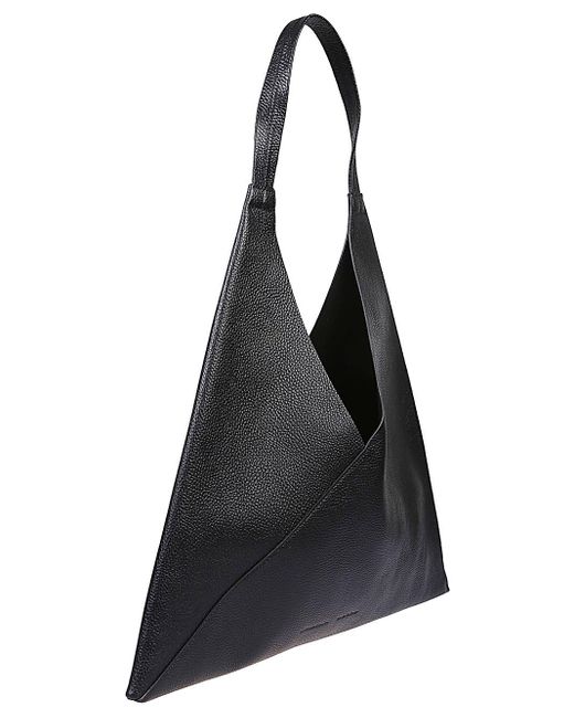 Liviana Conti Black Leather Shoulder Bag