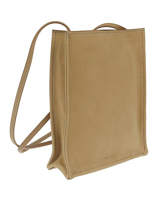 The Row Natural To Go Small Leather Tote Bag