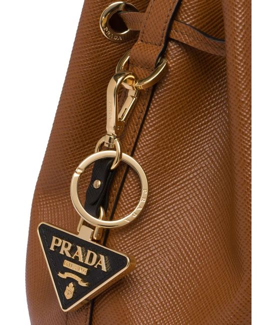 Portachiavi di Prada in Brown