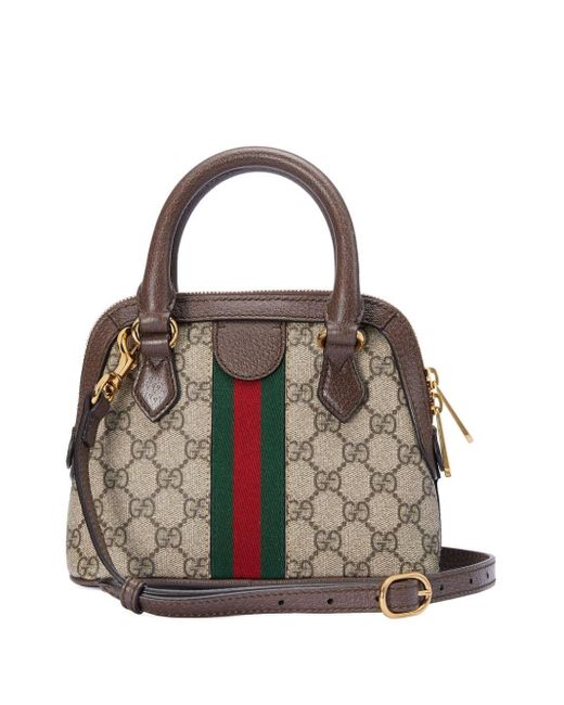 Gucci Brown Ophidia Gg Supreme Handbag