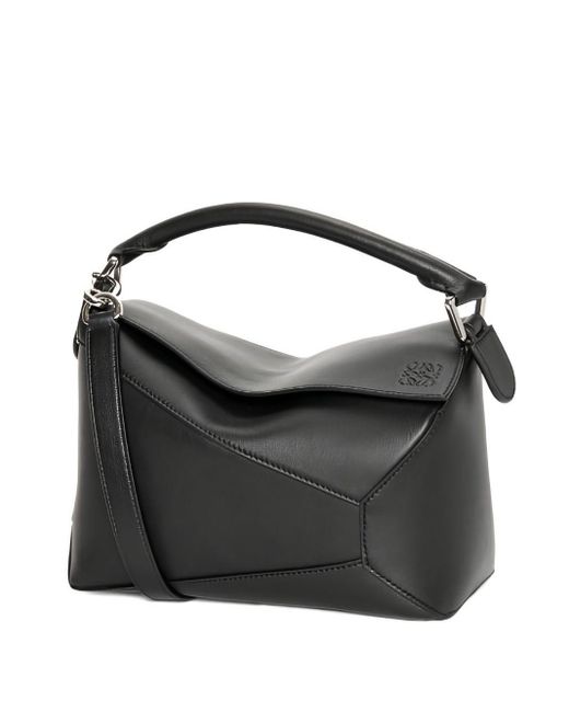 Loewe Black Puzzle Edge Small Leather Handbag