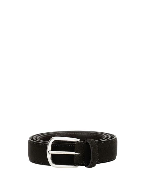 Alberto Luti Black Belt With Square Buckle for men