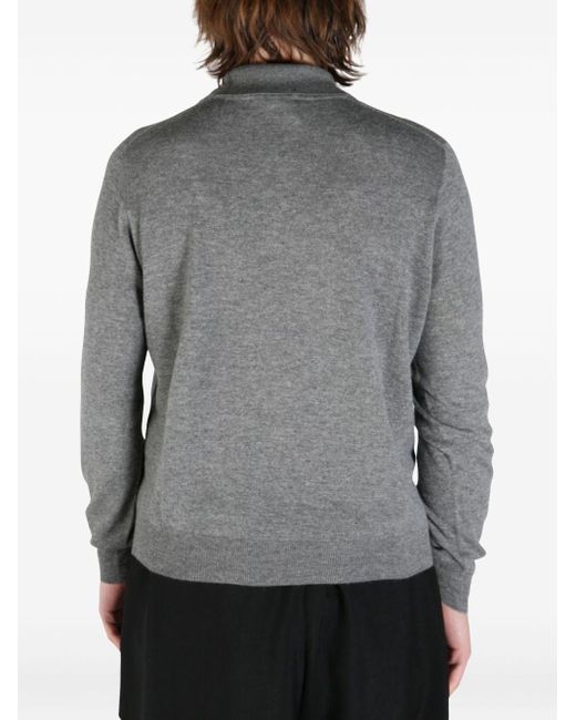 The Row Gray Cashmere Polo Shirt for men