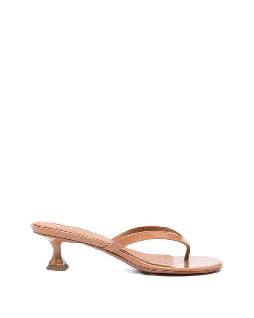 AMINA MUADDI Pink Juliette Thong Sandals