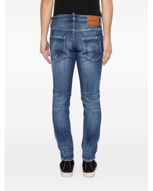 DSquared² Blue Cotton Jeans for men