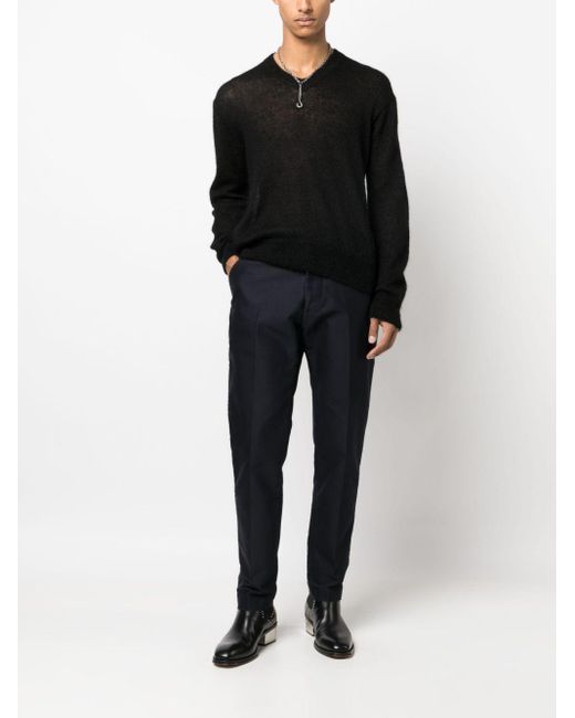 Tom Ford Blue Straight-leg Cotton Chino Trousers for men