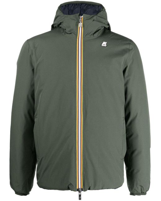 Jack Eco Thermo Double Yellow And Green Down Jacket