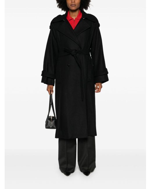 IVY & OAK Black Caroline Ann Trench Coat