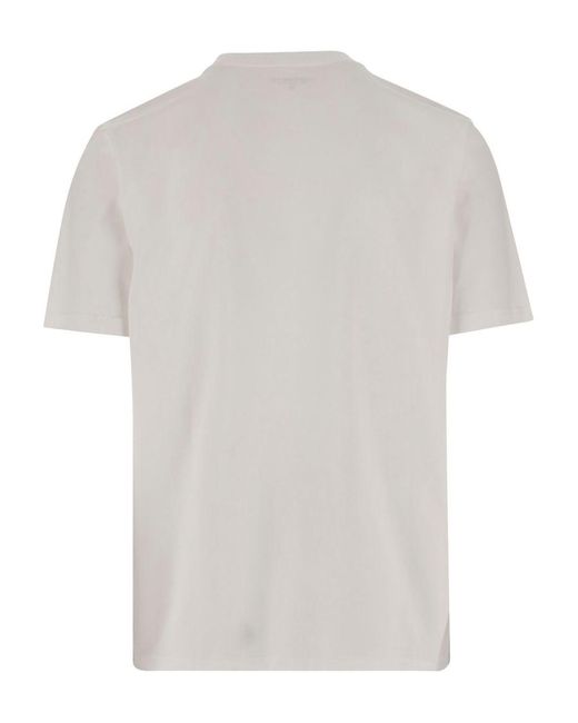 Carhartt Gray Logo Cotton T-Shirt for men