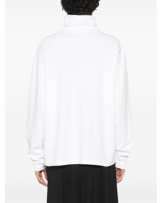 The Row White Kelta Cotton Sweater