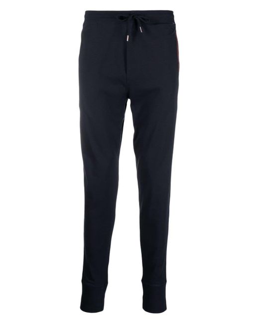 Paul Smith Blue Tapered Cotton Lounge Trousers for men