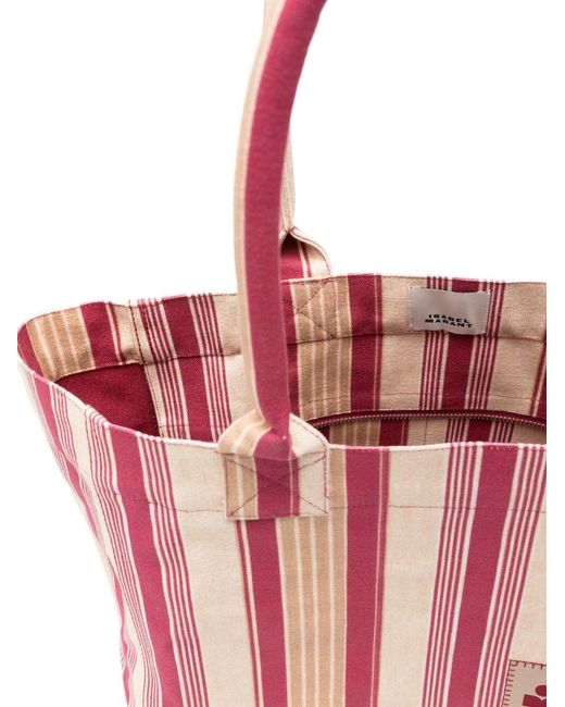 Isabel Marant Pink Yenky Zipped Cotton Tote
