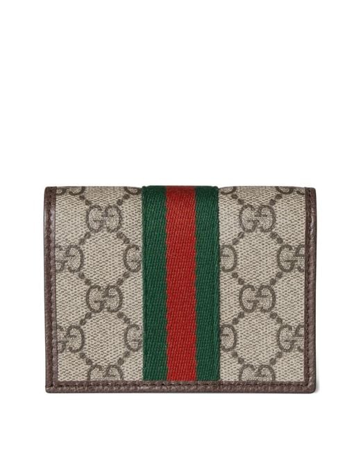 Gucci Gray Ophidia Gg Small Wallet