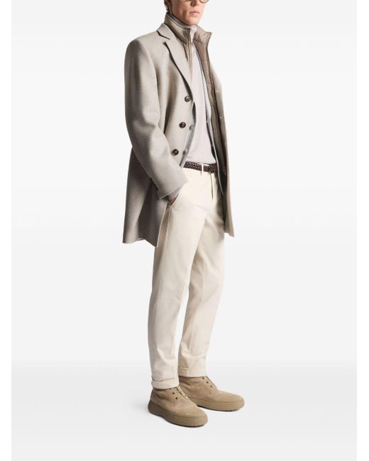 Fay White Capri Model Pants for men