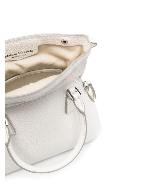 Maison Margiela White Micro 5ac Classique Top-handle Bag