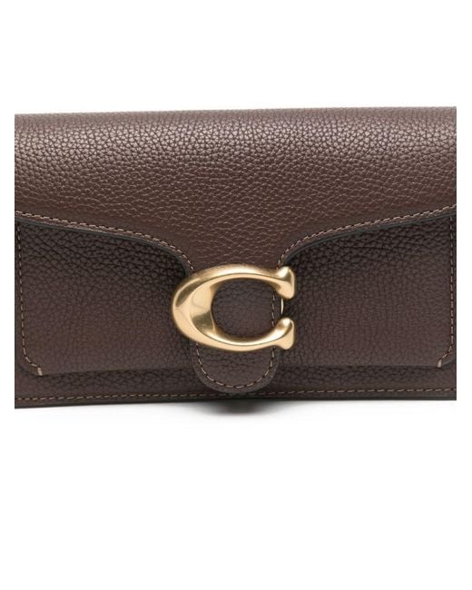 COACH Brown Tabby 19 Leather Crossbody Bag