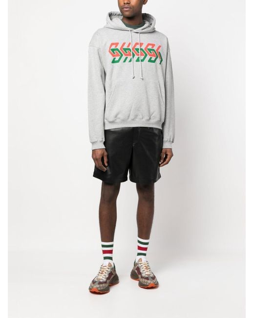 Gucci Gray Sweatshirt With Logo for men