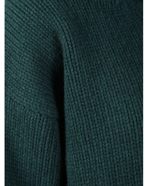 Jucca Green Oversized Turtleneck Jumper