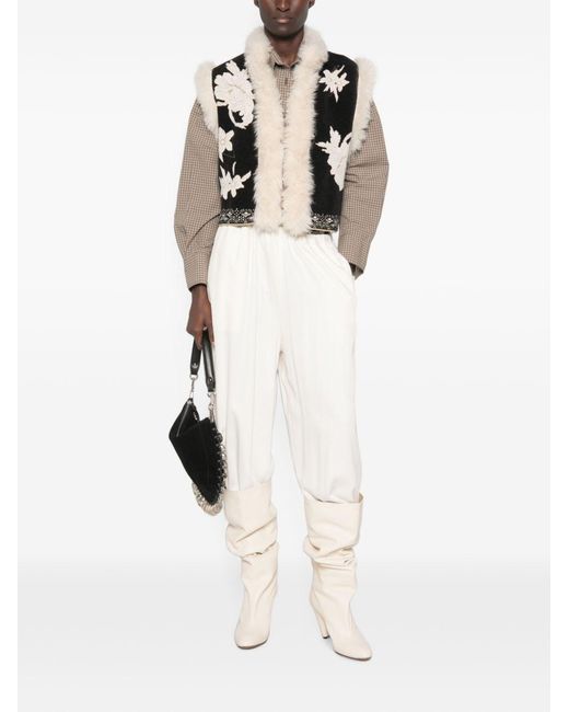 Forte_forte Black Ecofur Details Vest