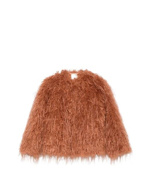 Forte_forte Brown Ecofur Blouson Jacket