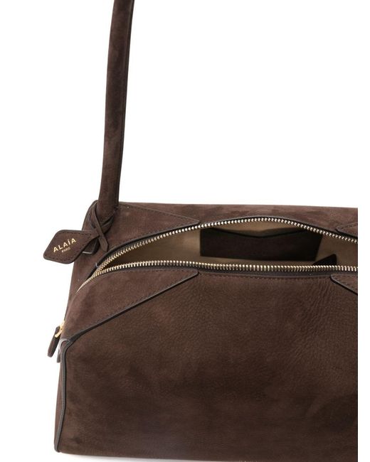 Alaïa Brown Le Bouledogue Medium Leather Shoulder Bag