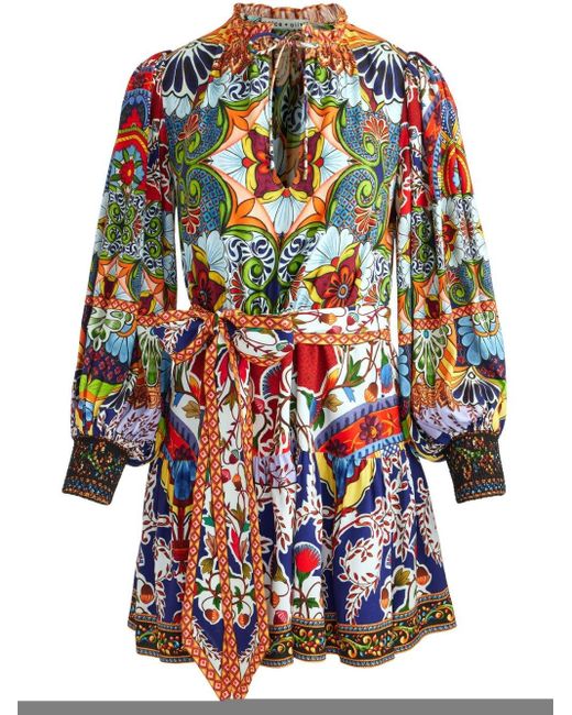 Alice + Olivia Multicolor Sadie Printed Mini Dress